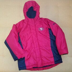 San Francisco 49ers Hooded Winter Jacket - Kids Medium (10-12Y) (SFN0018)